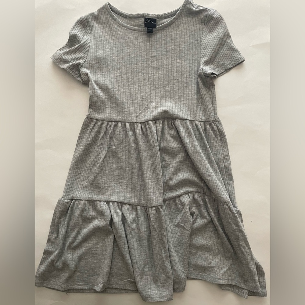 Art Class Heather Gray Casual Kids Dress